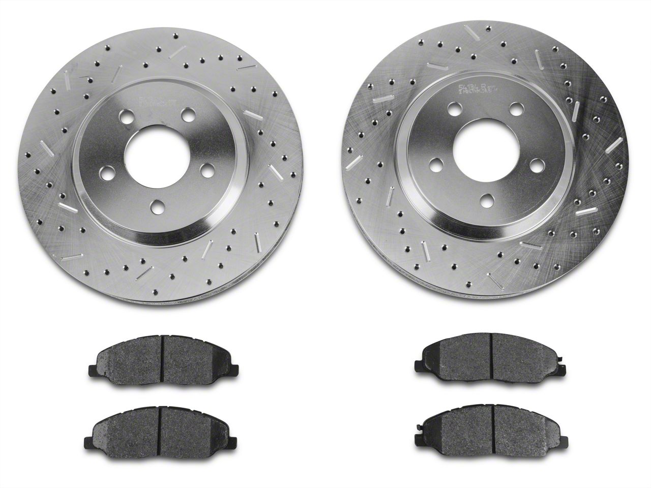 4.6 GT 05-10 EBC Front Brake Kit Discs & Pads for Ford Mustang 5th Generation 