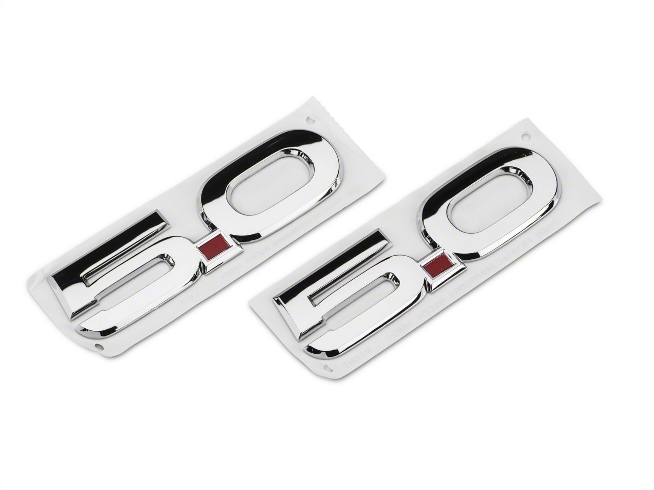 Ford Performance Mustang Coyote Style 5.0 Fender Emblems; Chrome M-1447 ...