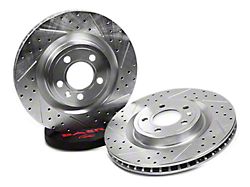 Baer Sport Drilled and Slotted Rotors; Front Pair (94-04 Mustang GT, V6)