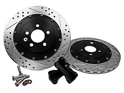 Baer EradiSpeed+1 2-Piece Drilled and Slotted Rotors; Rear Pair (05-14 Mustang, Excluding 13-14 GT500)