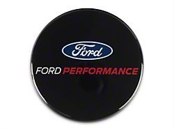 Ford Performance Center Cap for Factory Ford Wheels; Black (15-23 Mustang)