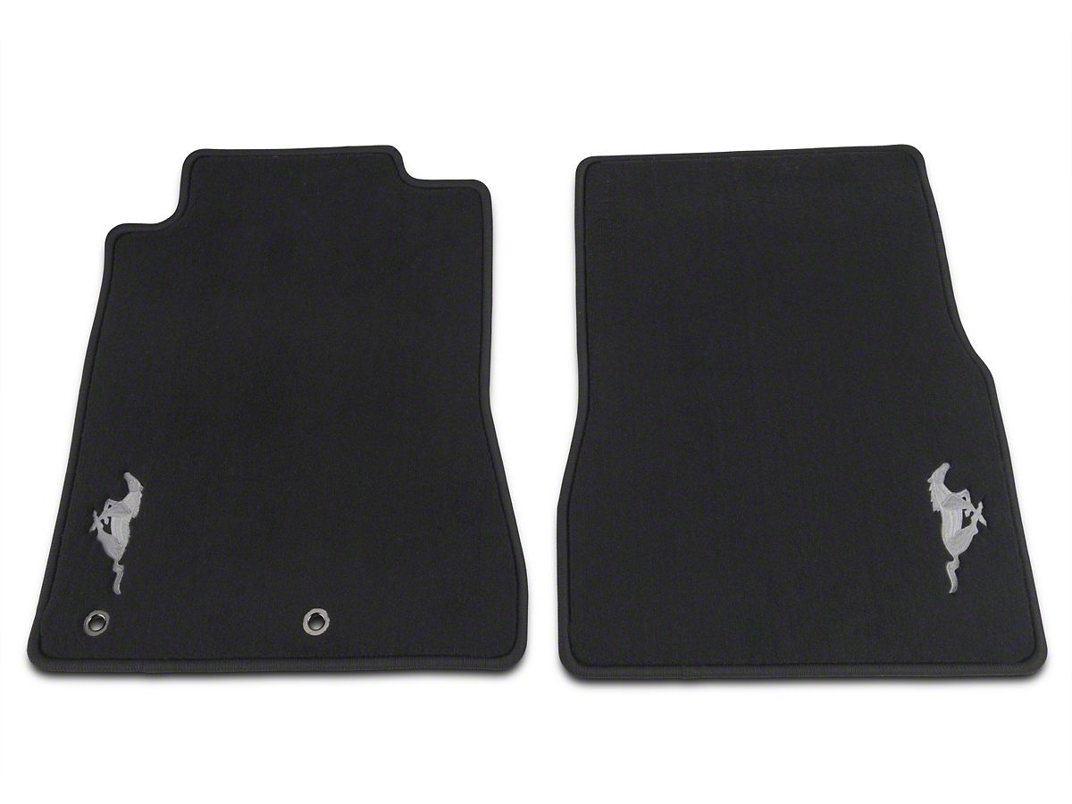 Ford Mustang Front Floor Mats W Running Pony Logo Black Ar3z