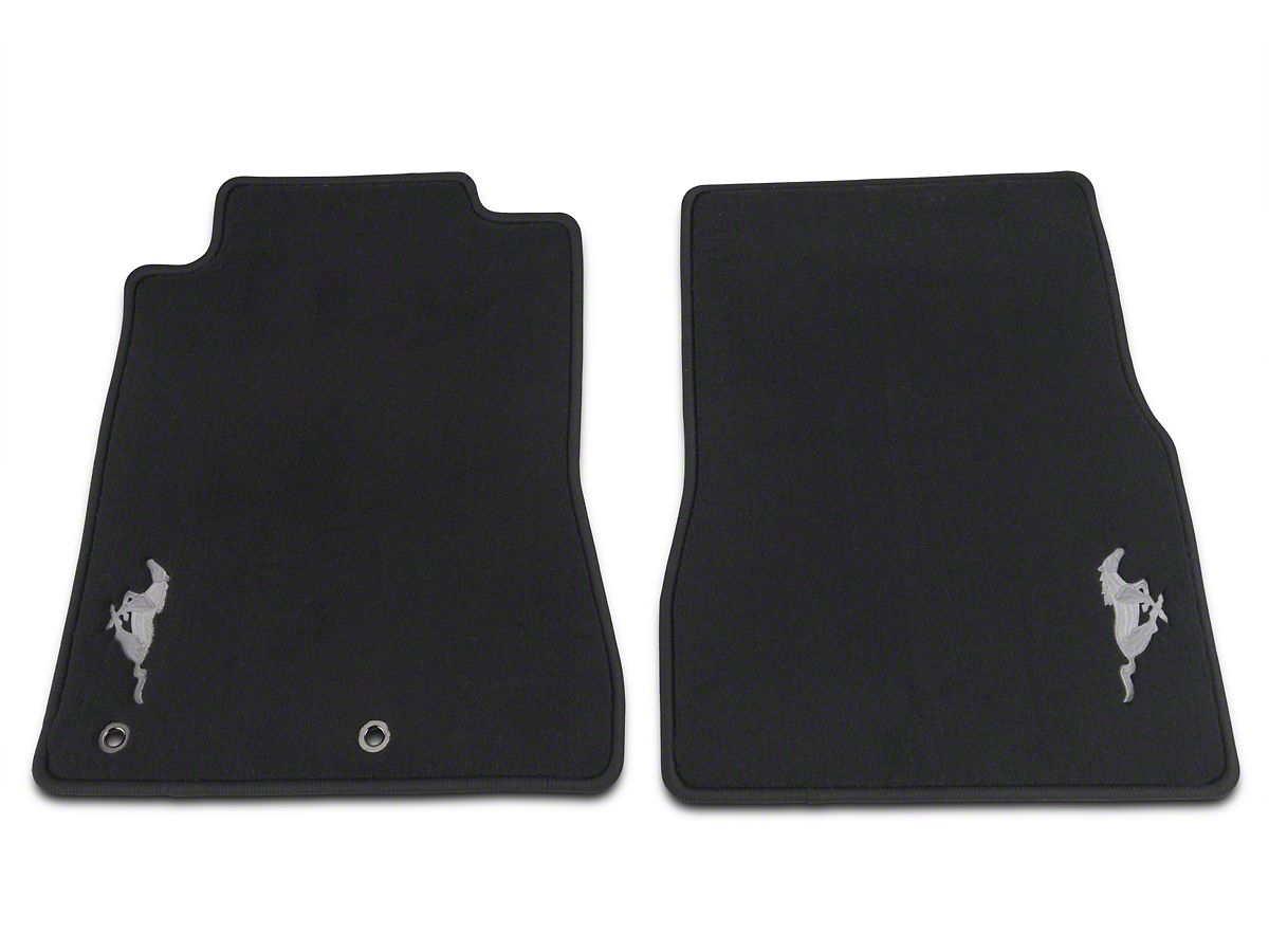 Ford Mustang Front Floor Mats W Running Pony Logo Black Ar3z