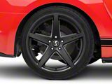 Shelby Style SB201 Satin Black Wheel; Rear Only; 19x10.5; 45mm Offset (15-23 Mustang GT, EcoBoost, V6)