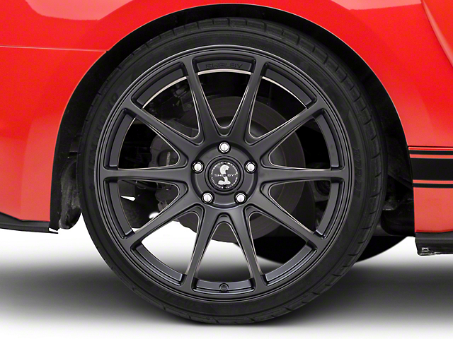 Shelby Style SB203 Satin Black Wheel; Rear Only; 19x10.5 (15-21 GT, EcoBoost, V6)