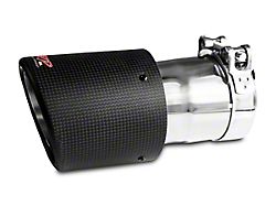 MBRP 4.50-Inch Dual Wall Angled Exhaust Tip; Carbon Fiber (Fits 3-Inch Tailpipe)
