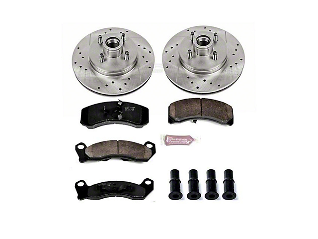 PowerStop Z23 Evolution Sport Brake Rotor and Pad Kit; Front (87-93 5.0L Mustang)