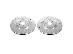 PowerStop Evolution Cross-Drilled and Slotted Rotors; Front Pair (13-14 Mustang GT500)