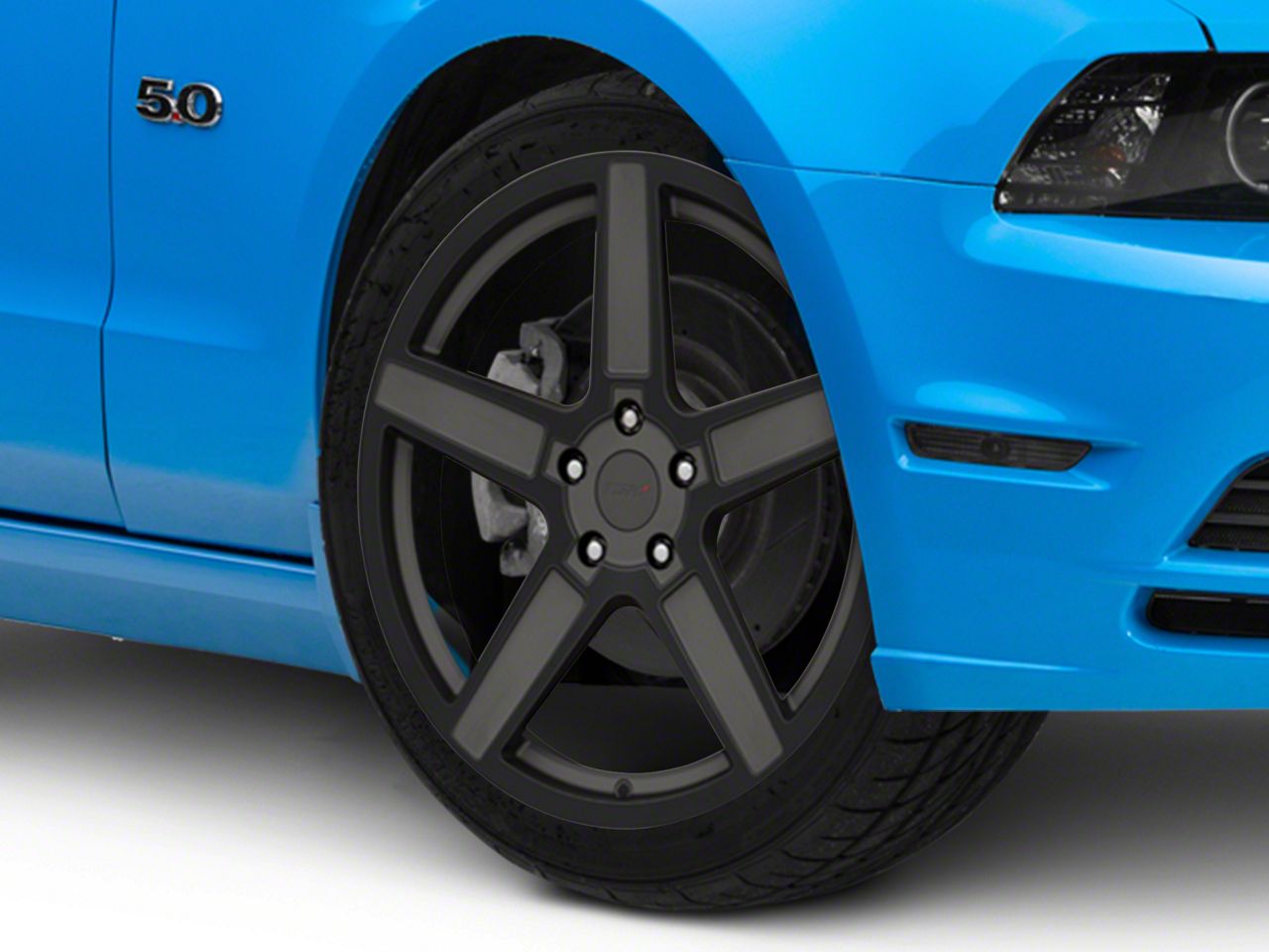 Tsw Mustang Ascent Matte Gunmetal With Gloss Black Face Wheel; 20x8.5 