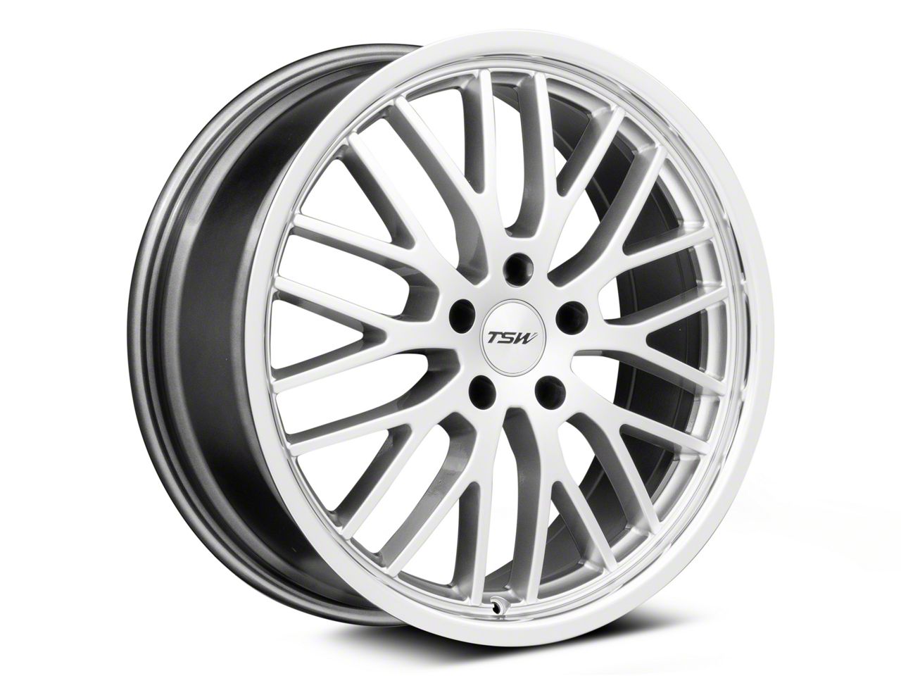 Tsw Mustang Snetterton Hyper Silver W Mirror Cut Lip Wheel 19x8