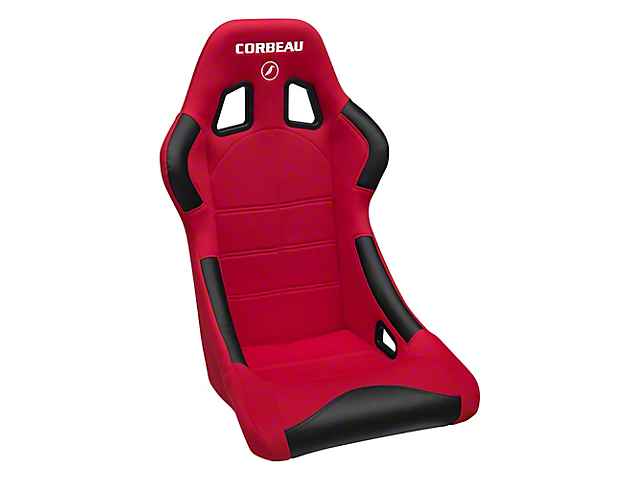Corbeau Forza Racing Seat; Red Cloth (79-21 All)