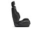 Corbeau GTS II Reclining Seats with Double Locking Seat Brackets; Black Leather/Suede (05-15 Tacoma)