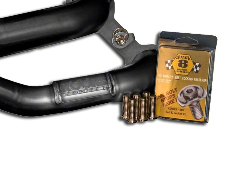 Kooks Mustang Stage 8 Locking Header Bolts BK101 (1522 Mustang GT) Free Shipping