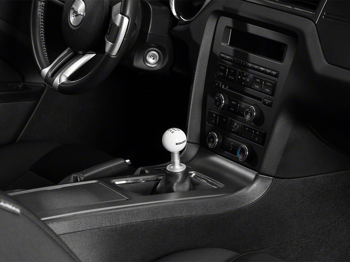 Roush 6 Speed Shift Knob White 11 14 Gt V6