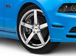 Rovos Wheels Durban Black Chrome Wheel; 20x8.5 (10-14 Mustang)