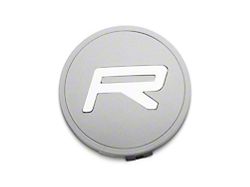 Rovos Wheels 3-Piece R Satin Silver Center Cap (Fits Rovos Branded Wheels Only)