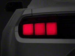 Raxiom Profile LED Tail Lights; Gloss Black Housing; Red Lens (15-21 Mustang)