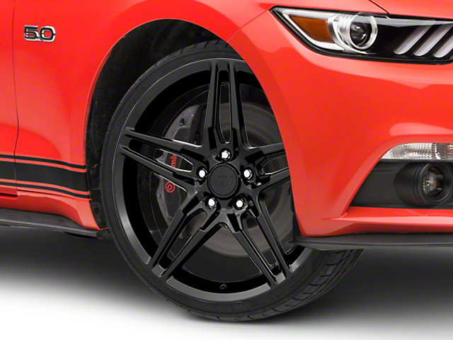 2018 Mustang Style Gloss Black Wheel; 20x9 (15-22 Mustang GT, EcoBoost, V6)
