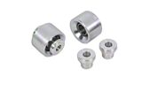 BMR Rear Lower Control Arm Bearing Kit; Standard; Silver Zinc (15-26 Mustang)