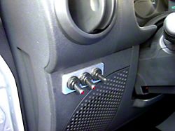 Delta Switch Plate Aluminum with 3 Switches (79-21 Mustang)