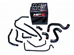 HPS Silicone Radiator and Heater Coolant Hose Kit; Black (15-17 GT)