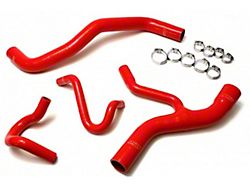 HPS Silicone Radiator and Heater Coolant Hose Kit; Red (96-01 Mustang GT)
