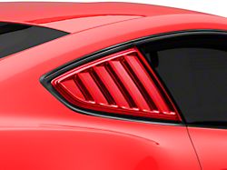 SpeedForm Quarter Window Louvers; Pre-Painted (15-23 Mustang Fastback)