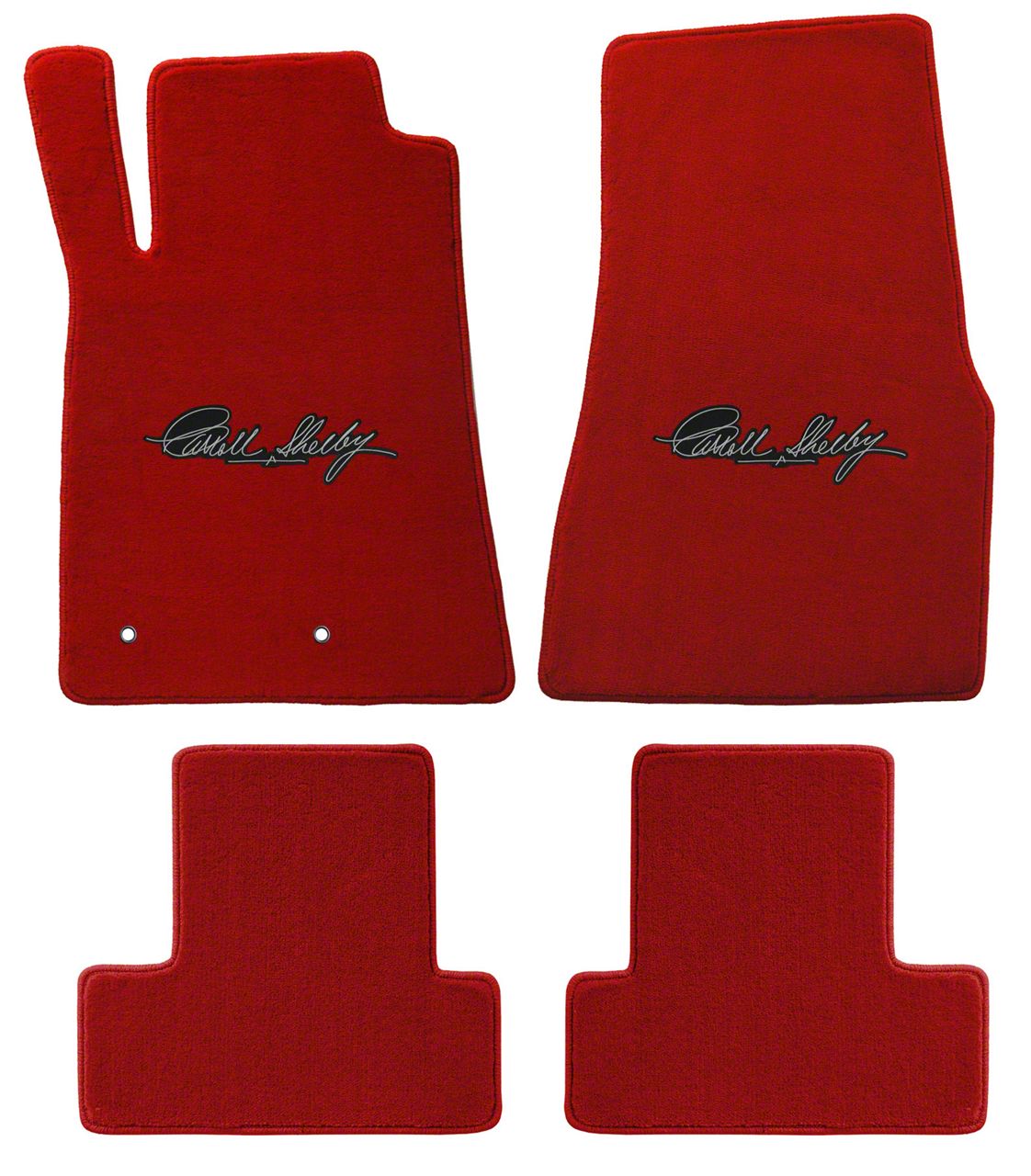 Fits 0509 Ford Mustang Floor Mats Carpets Nylon Black w/Mustang Embrodery