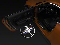 Oracle LED Door Projectors; Tri-Bar Pony Logo (79-21 Mustang)