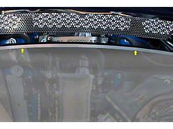 Perforated Upper Hood Vent Grille; Brushed (10-14 GT500)
