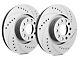 SP Performance Cross-Drilled and Slotted Rotors with Gray ZRC Coating; Front Pair (07-18 Jeep Wrangler JK)