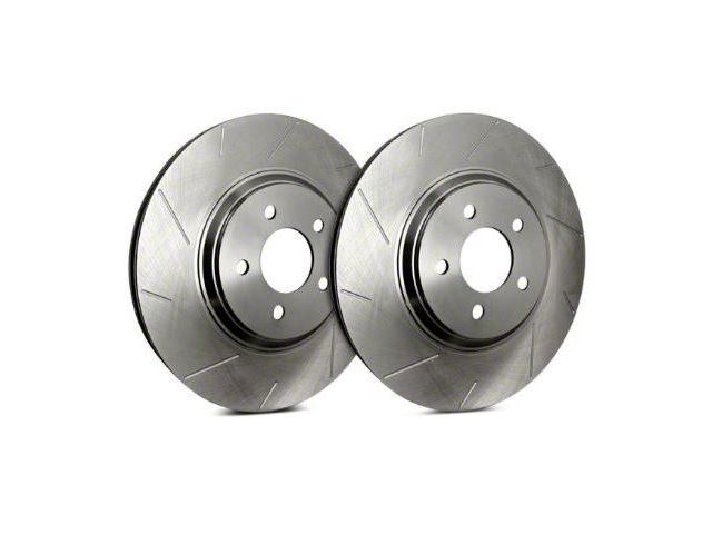 SP Performance Slotted Rotors with Silver Zinc Plating; Front Pair (87-06 Jeep Wrangler YJ & TJ)
