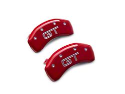 MGP Red Caliper Covers with GT Logo; Rear (05-14 Mustang GT)