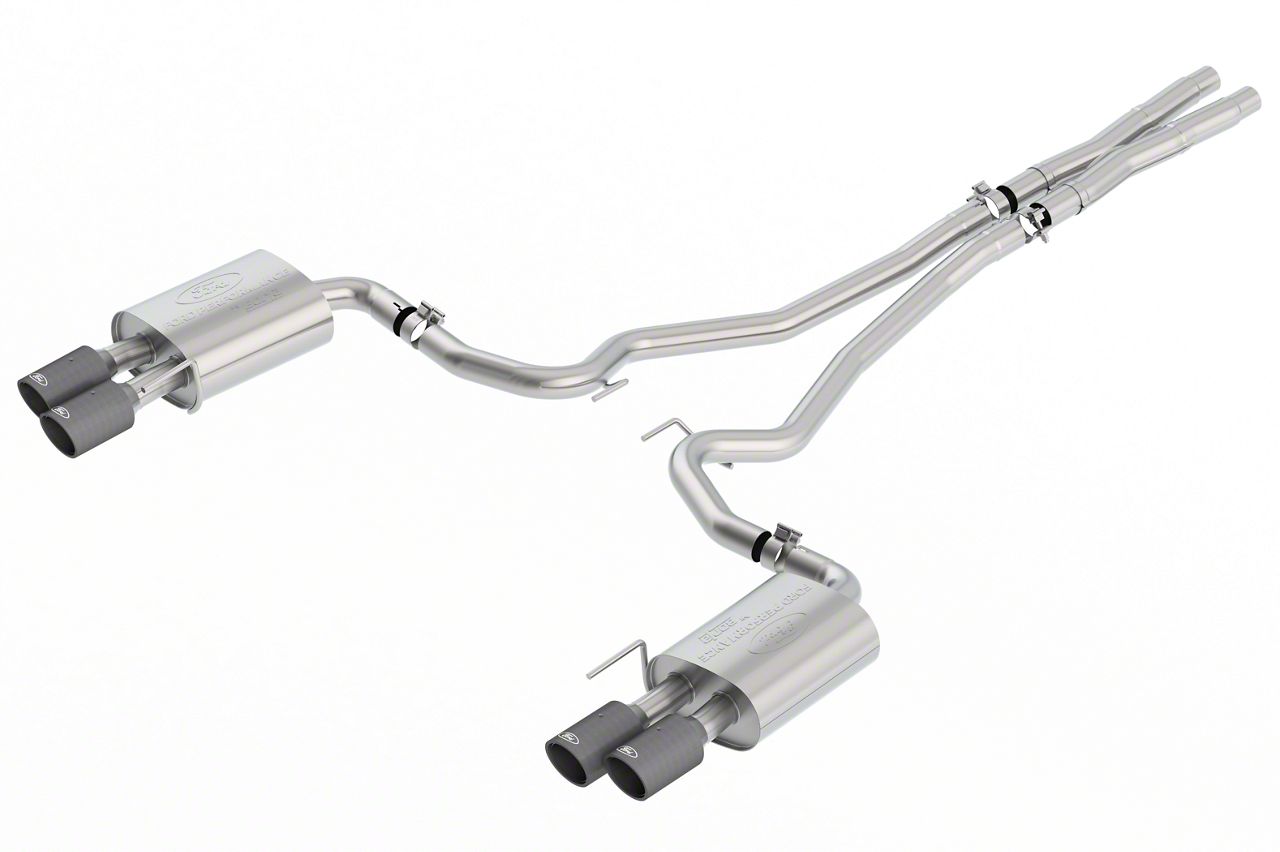 Ford Performance by Borla Mustang Sport Cat-Back Exhaust with Carbon ...