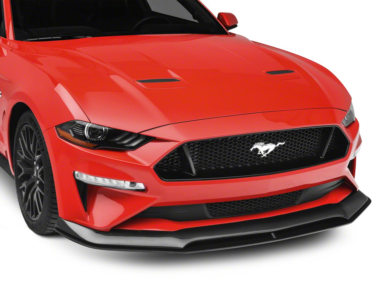 Anderson Composites Mustang Type-AR Front Chin Splitter - Carbon Fiber ...