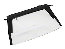 OPR Curtain with Tinted Glass; Pinpoint White (83-93 Convertible)