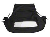 Convertible Top with Heated Glass; Twill Cloth Black (05-14 Mustang Convertible)