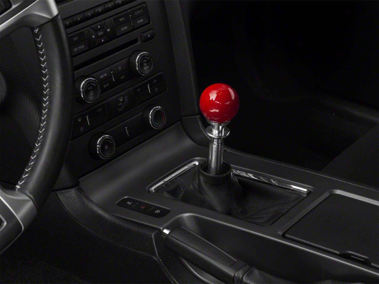 red gear shift knob