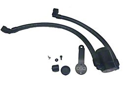 J&L 3.0 Oil Separator; Black Anodized; Driver Side (18-22 Mustang GT)