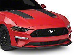 SEC10 Hood Stripes; Black Carbon Fiber (18-22 Mustang GT, EcoBoost)