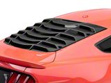 MP Concepts Rear Window Louvers; Matte Black (15-26 Mustang Fastback)