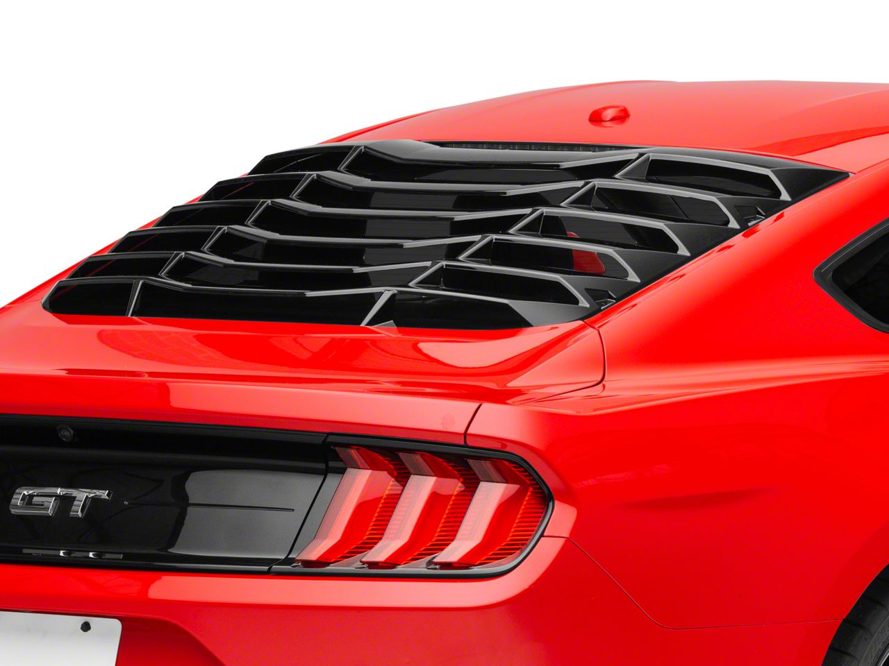 MP Concepts Rear Window Louvers for Mustang Fastback 2015-2020 Matte Black