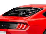 MP Concepts Rear Window Louvers; Gloss Black (15-22 Mustang Fastback)
