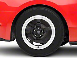Forgestar D5 Drag Black Machined Wheel; Rear Only; 17x10 (15-21 GT, EcoBoost, V6)