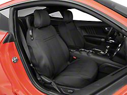 Alterum Neoprene Front Seat Covers; Black (15-21 Fastback)