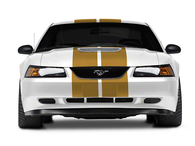 SEC10 GT500 Style Stripes; Gold; 10-Inch (94-04 Mustang)