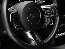 SpeedForm Steering Wheel Trim; Carbon Fiber Style (15-23 Mustang)