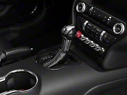SpeedForm Automatic Gear Surround Trim; Carbon Fiber Style (15-22 Mustang GT, EcoBoost, V6)