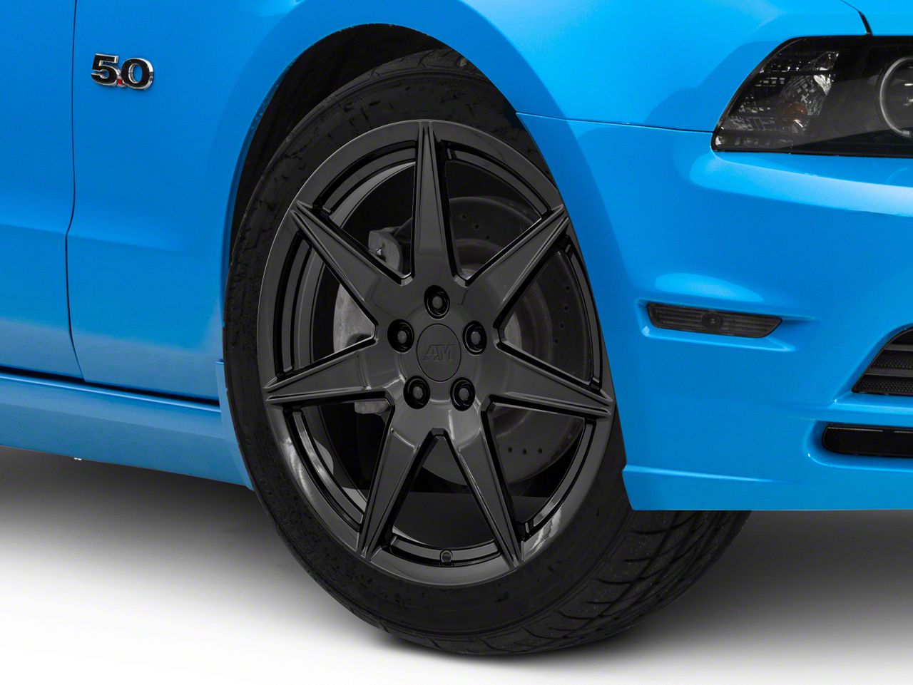 Mustang 2020 GT500 Style Gloss Black Wheel; 19x8.5 (10-14 Mustang ...