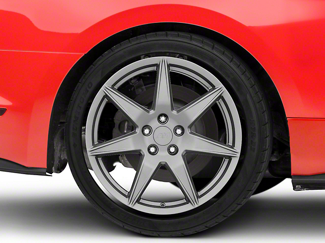 2020 GT500 Style Charcoal Wheel; Rear Only; 19x10 (15-22 Mustang GT, EcoBoost, V6)